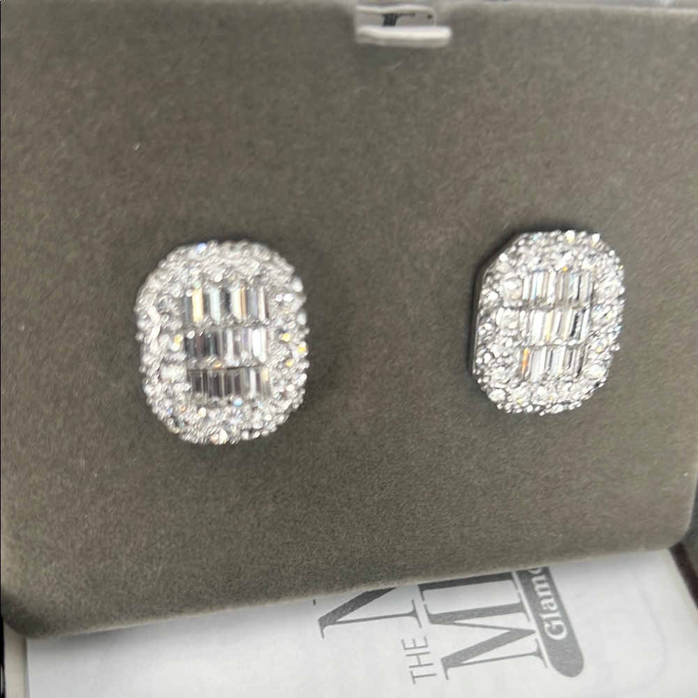 Nolan Miller Dazzling Silver Earrings - Picture 6 of 9